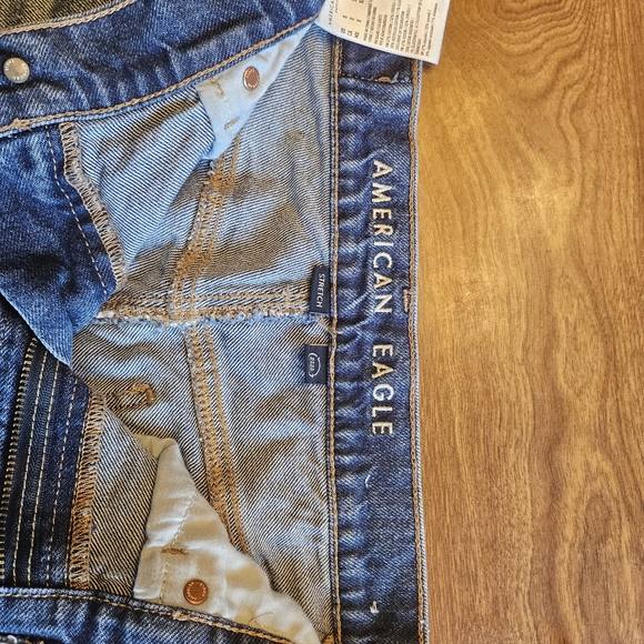 American Eagle Outfitters Distressed Blue Jean Shorts - Picture 5 of 8